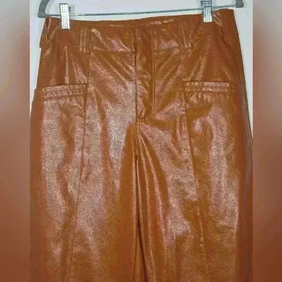 FREE PEOPLE STAR CROSSED LOVERS FAUX LEATHER PANTS. - Picture 3 of 6